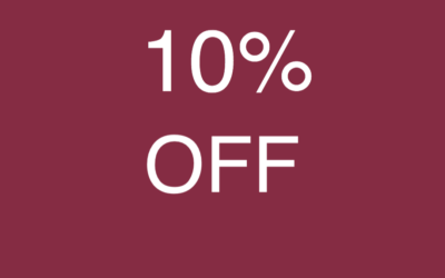 10% OFF THIS WEDNESDAY 7 MARCH 2018