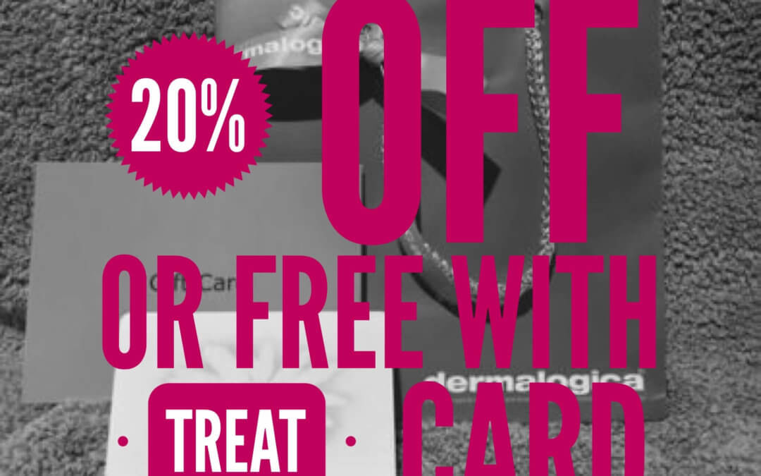 20% OFF AND FREE PRODUCTS WITH BEAUTYVELL TREATCARD POINTS ON SELECTED DERMALOGICA – WHILST STOCK LASTS